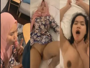 Hijab Pink Meki Sempit Nahan Sakit Campur Enak